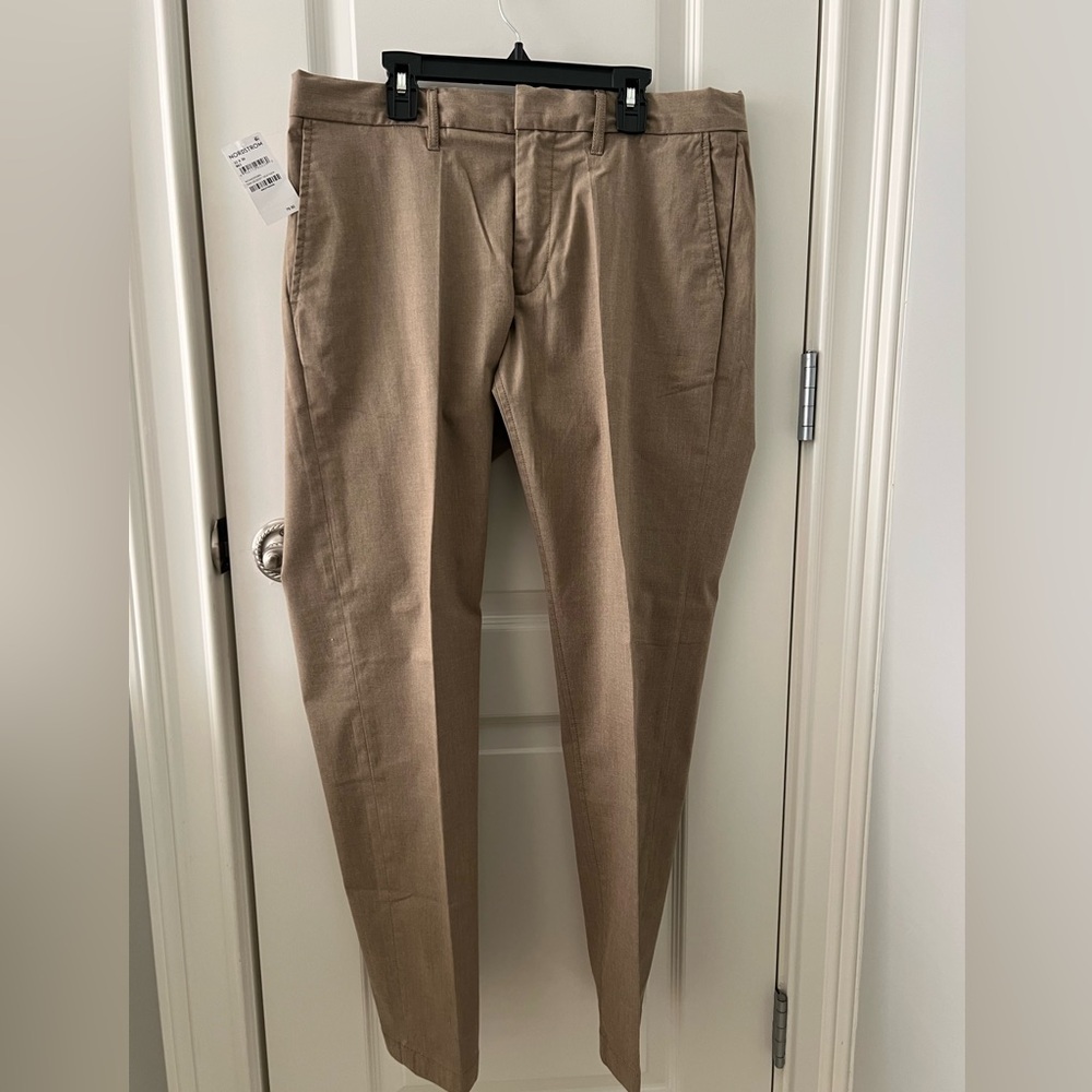 Men's Nordstrom Tech-Smart Slim fit Tan Dress Pants NWT! 32x30